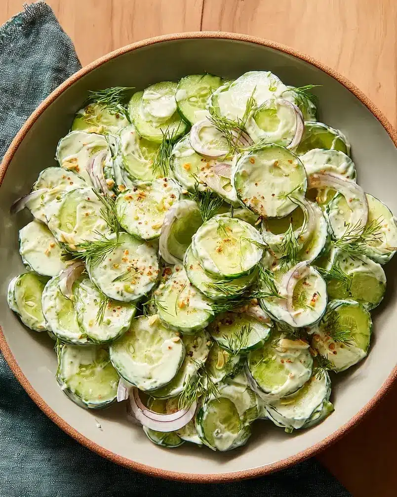 High-Protein Creamy Cucumber Salad