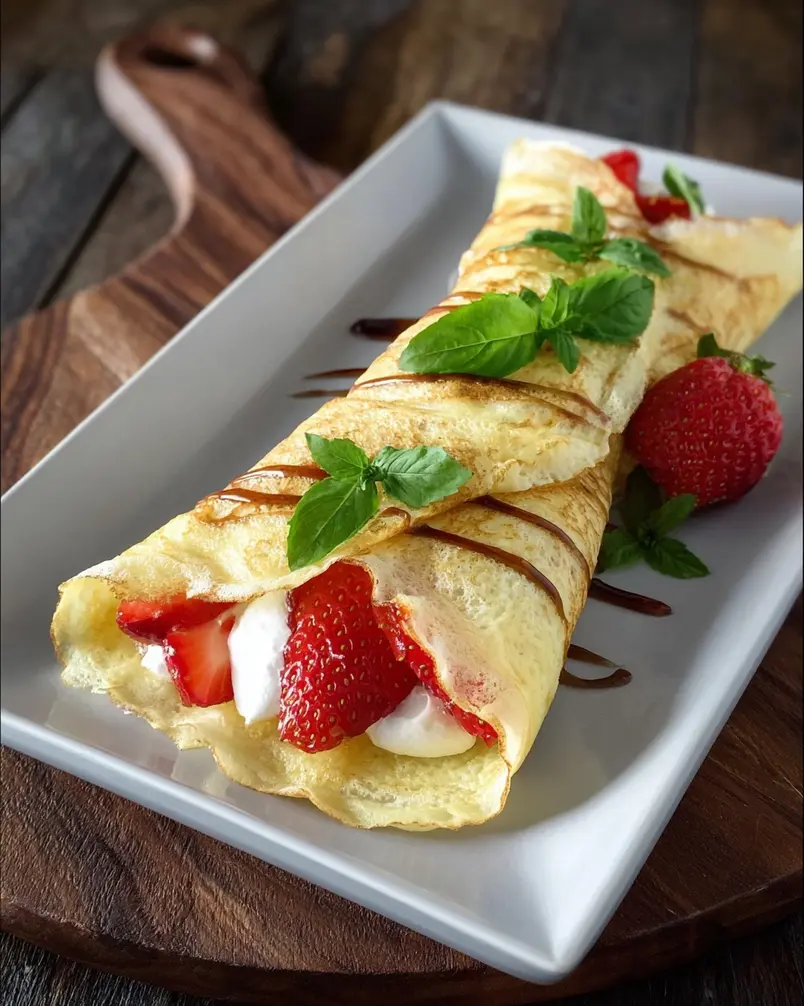 Easy Healthy Crepes Recipes for Sweet & Savory Dishes 2 Ingredients for preparing healthy crepes: flour, eggs, milk, spinach.